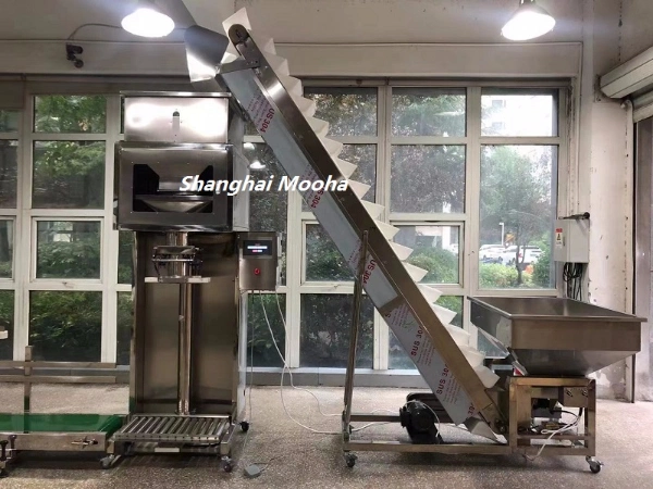 25kg Rice Bean Fertilizer Animal Feed Pellet Packing and Sealing Machine