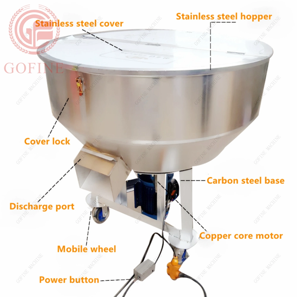 High Efficient Rice Seed Mixer Fertilizer Pellet Mixing Machine