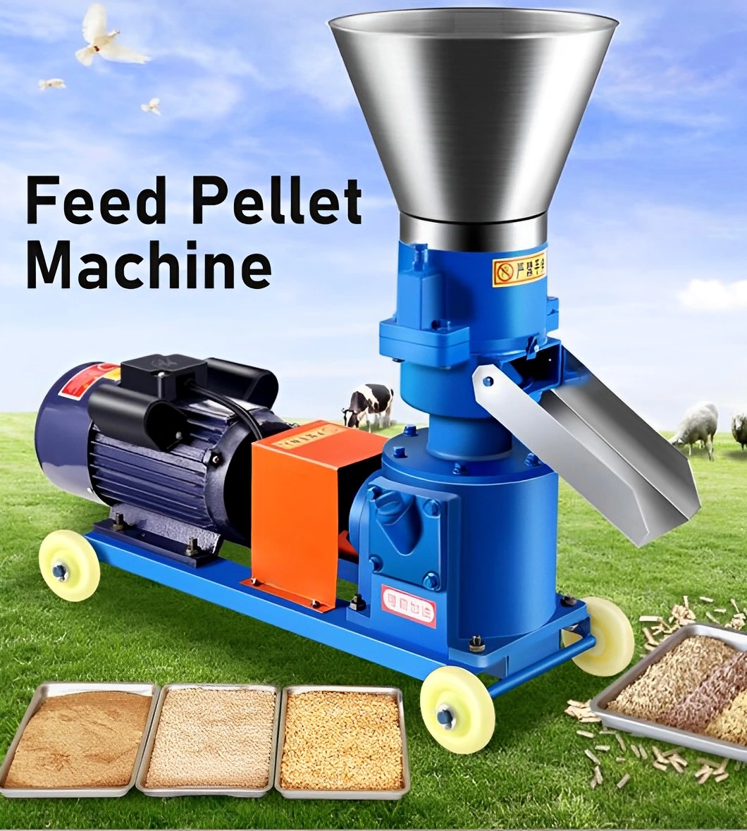 Poultry Farm Machinery Chicken Extruder Machine Animal Feed Pellet Mill