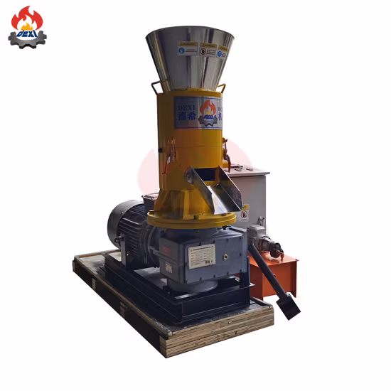 Selbstgebaute Flachmatrizen-Holzpelletmühle